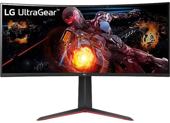LG 34GP63A-B Curved UltraGear™ QHD HDR 10 160Hz Monitor with Tilt/Height Adjustable Stand-Gaming Monitor