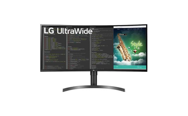 LG 35WN75CN-B Ultra Wide™ QHD HDR VA Curved Monitor