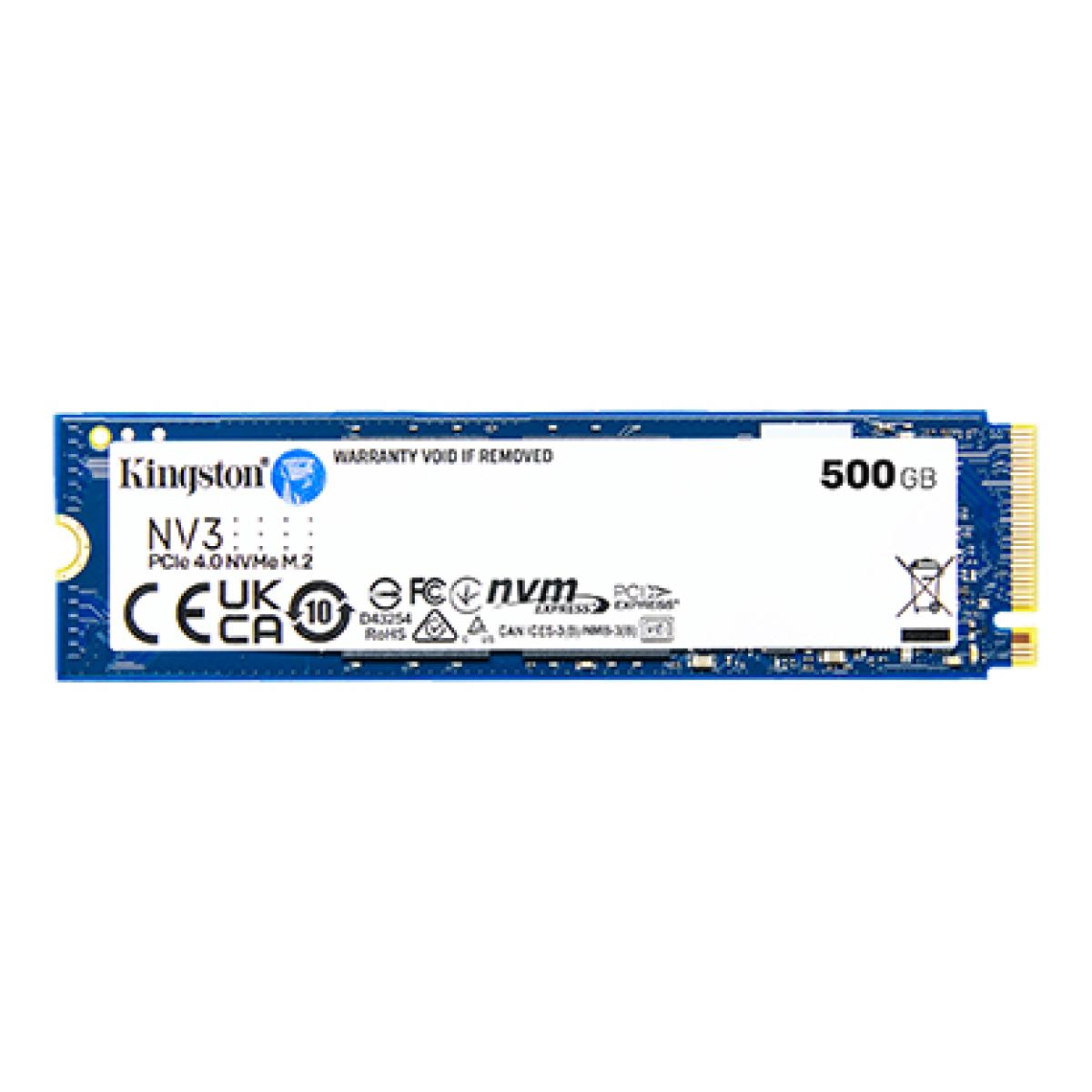 Kingston NV3 500GB PCIe 4.0 NVMe SSD