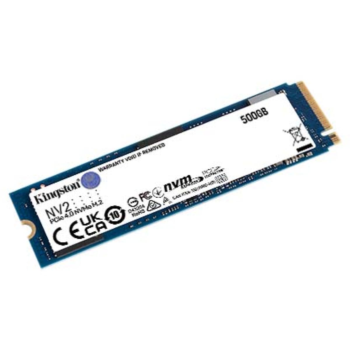 Kingston NV2 500GB M.2 2280 NVMe PCIe 4.0 Internal SSD Up to 3500 MB/s