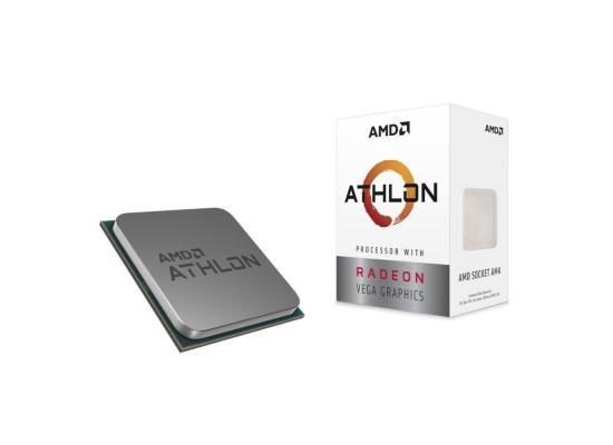 AMD Athlon 200GE 2-Core, 4-Thread, 3.2 GHz Base, AM4