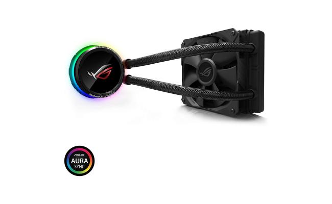 ASUS ROG Ryuo 120 all-in-one liquid CPU cooler with color