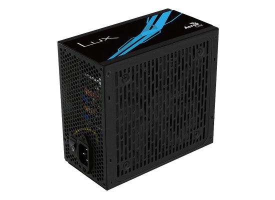 AeroCool LUX 550W 80 Plus Bronze Power Supply – Silent 12cm Fan, Up to 88% Efficiency