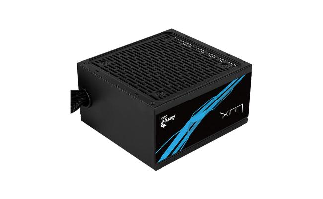 AeroCool LUX 550W 80 Plus Bronze Power Supply – Silent 12cm Fan, Up to 88% Efficiency