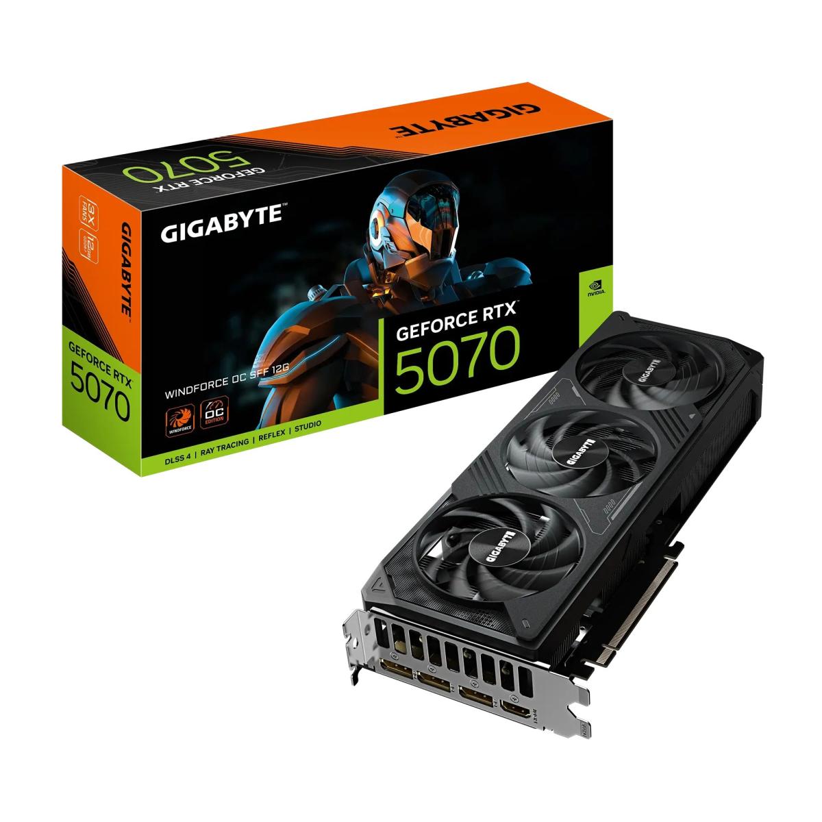 GIGABYTE GeForce RTX 5070 WINDFORCE OC SFF 12GB GDDR7 Graphics Card