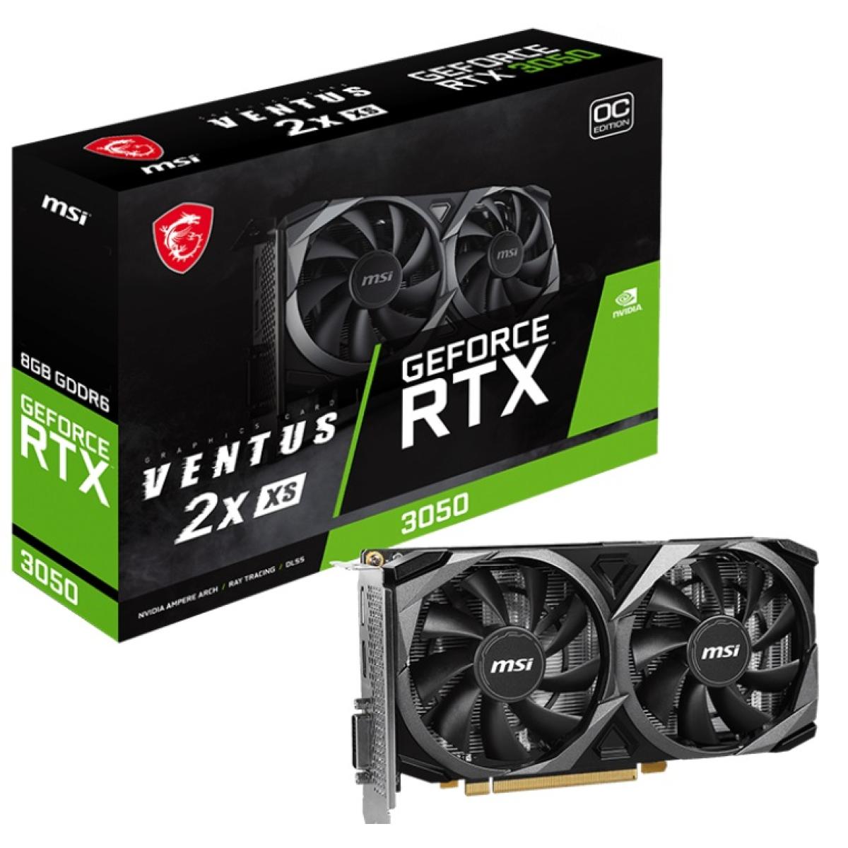 MSI GeForce RTX 3050 VENTUS 2X XS OC – 8GB GDDR6 Graphics Card