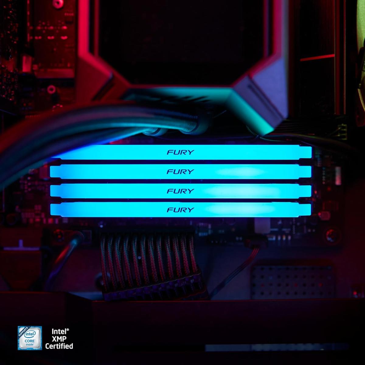 Kingston 32GB 6000MT/s DDR5 CL30 FURY Beast White RGB EXPO