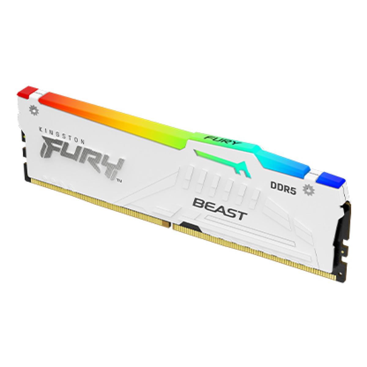 Kingston 32GB 6000MT/s DDR5 CL30 FURY Beast White RGB EXPO