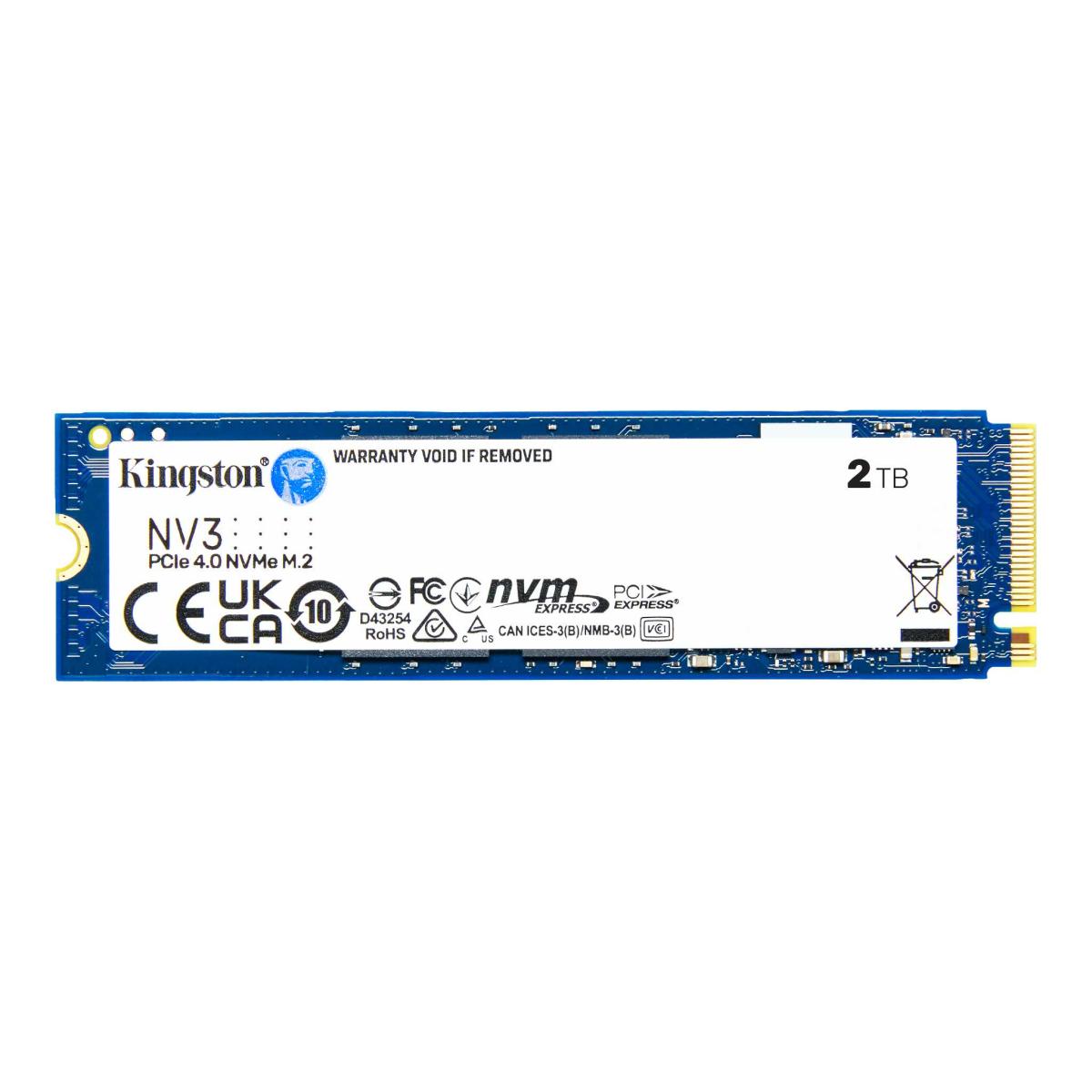 Kingston NV3 2TB PCIe 4.0 NVMe SSD – M.2 2280