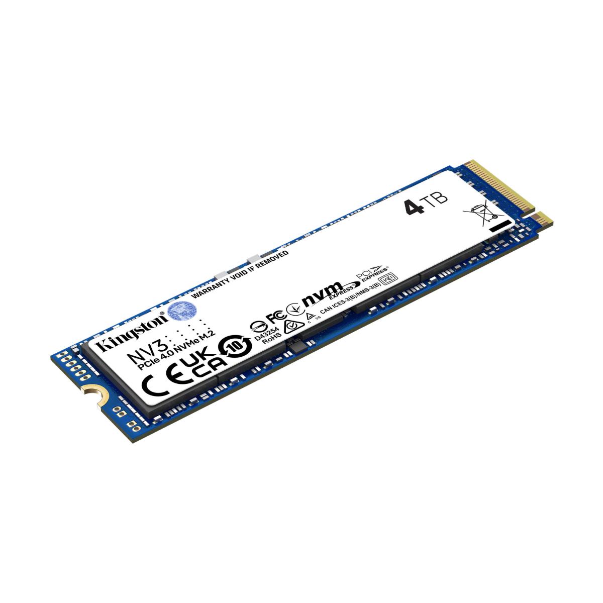 Kingston NV3 4TB PCIe 4.0 NVMe SSD – M.2 2280