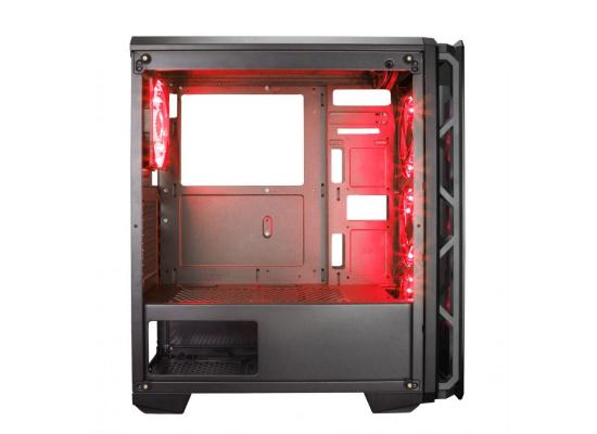 Xigmatek ASTRO Red LED Fans Tempered Glass