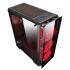 Xigmatek ASTRO Red LED Fans Tempered Glass