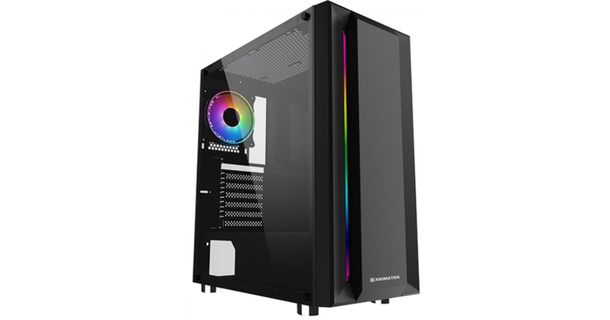 Xigmatek Helios Tempered Glass Frontpanel Rainbow Light Strip | Compu ...