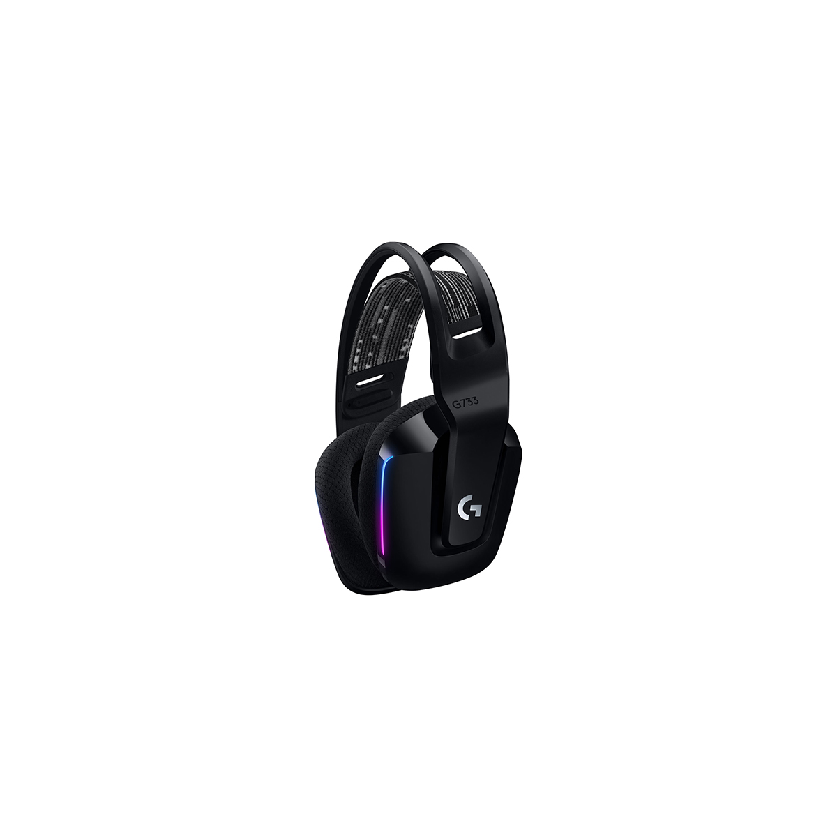 Logitech G733 Lightspeed Wireless Gaming Headset with Suspension Headband, Lightsync RGB-BLACK