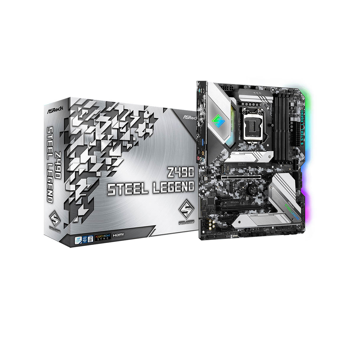 ASRock Z490 Steel Legend Intel LGA 1200 Socket ATX - Motherboard