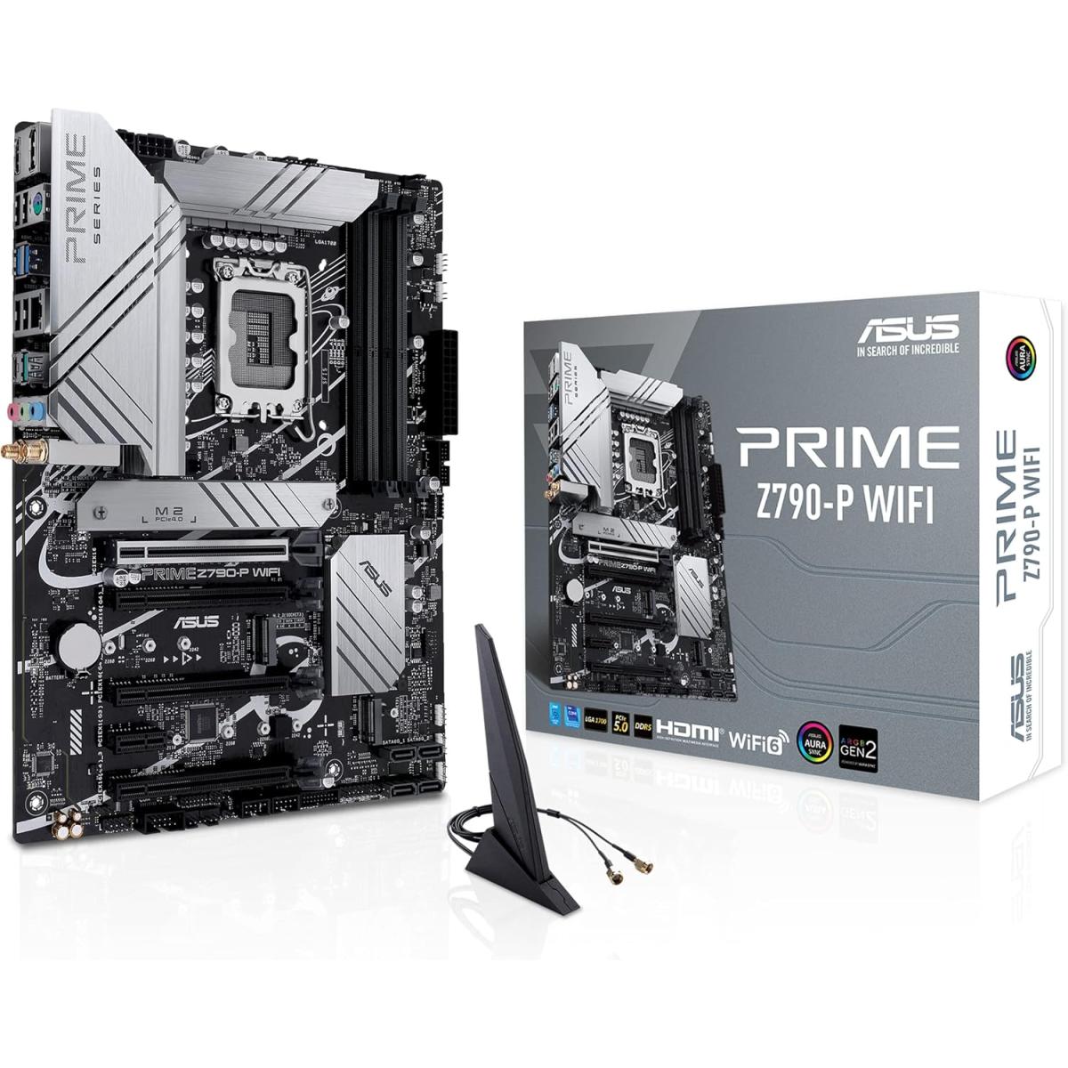 ASUS Prime Z790-P Wi-Fi 6 – Intel 14th/13th/12th Gen ATX Gaming Motherboard, LGA1700, DDR5, PCIe 5.0, 3x M.2