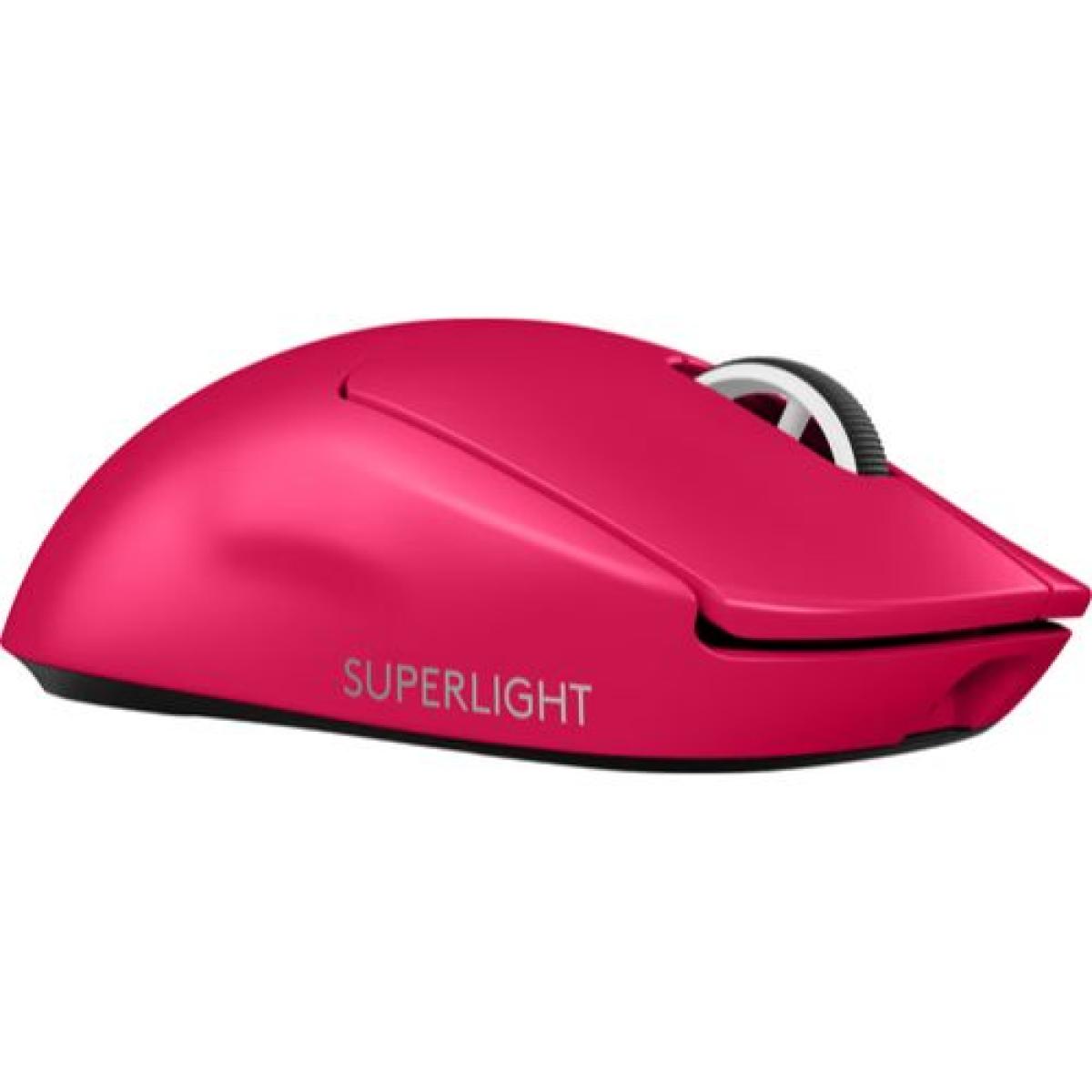 Logitech G PRO X SUPERLIGHT 2 LIGHTSPEED Wireless Gaming Mouse, Lightweight, LIGHTFORCE Hybrid - Magenta