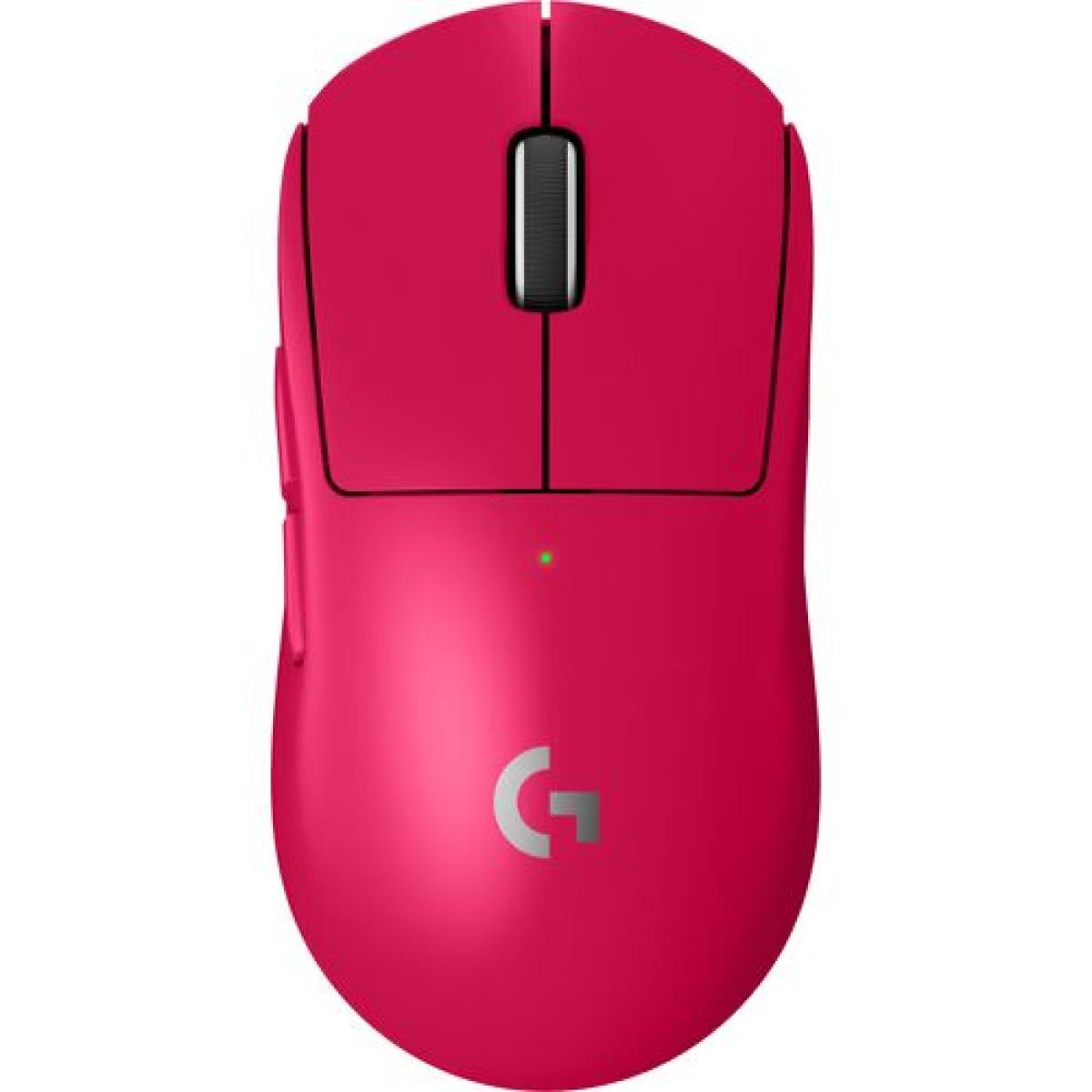 Logitech G PRO X SUPERLIGHT 2 LIGHTSPEED Wireless Gaming Mouse, Lightweight, LIGHTFORCE Hybrid - Magenta