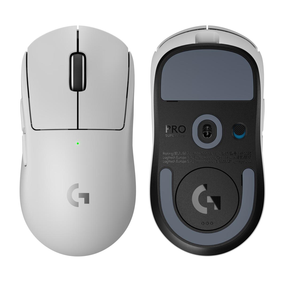 Logitech G PRO X SUPERLIGHT 2 LIGHTSPEED Wireless Gaming Mouse, Lightweight, LIGHTFORCE Hybrid- White