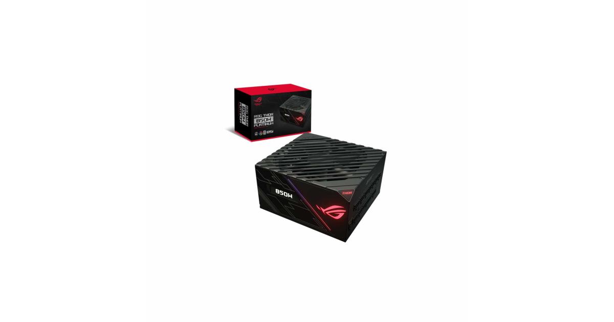 ASUS ROG Thor 850w 80+ Platinum Fully-Modular RGB w/ OLED Panel | Compu ...
