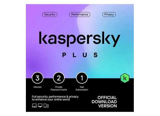 Kaspersky Plus Internet Security 2023 | 3 Devices | 1 Year