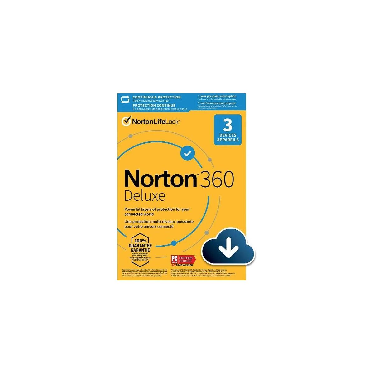 Norton Security 360 Dlx 25gb Ar 1u 3d 12 Mo3
